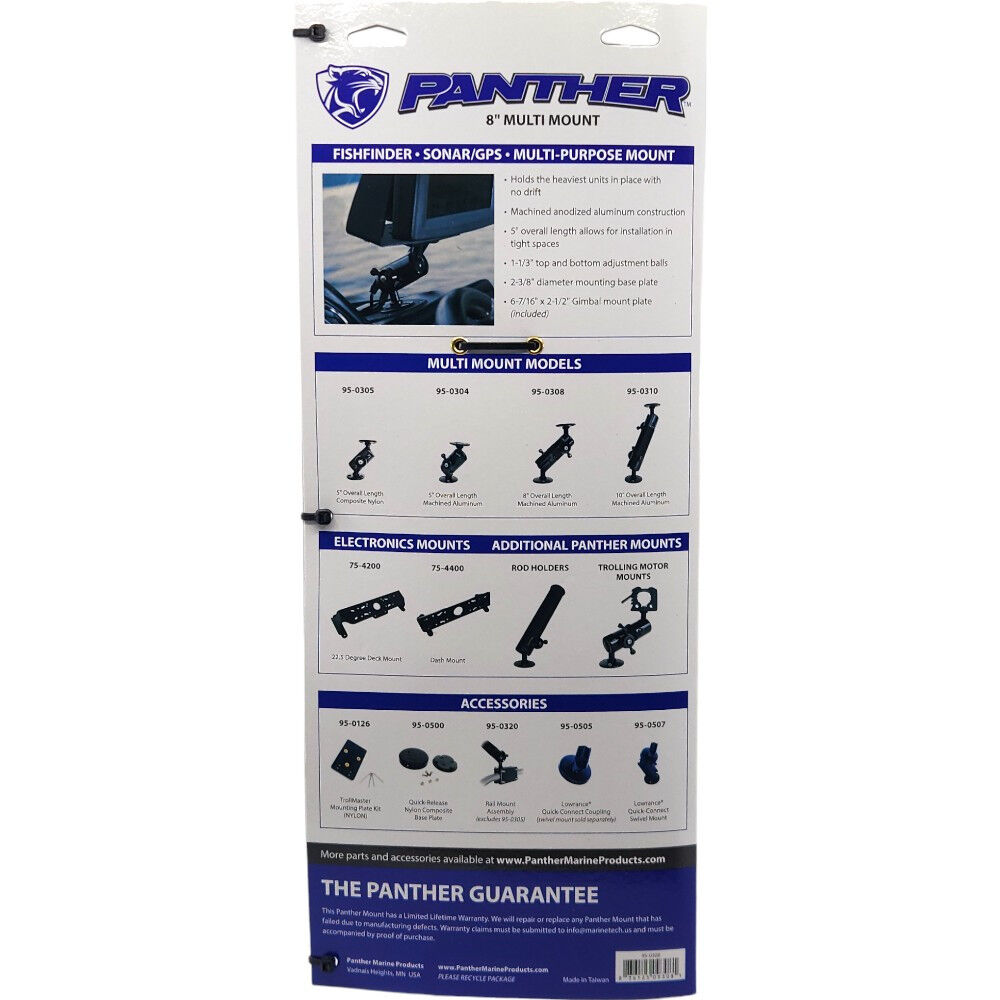 MT-950308 - Panther Aluminium 8" Multi Mount