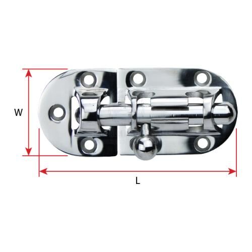 75mm 316 Ss Barrel Bolt Anti Rattle