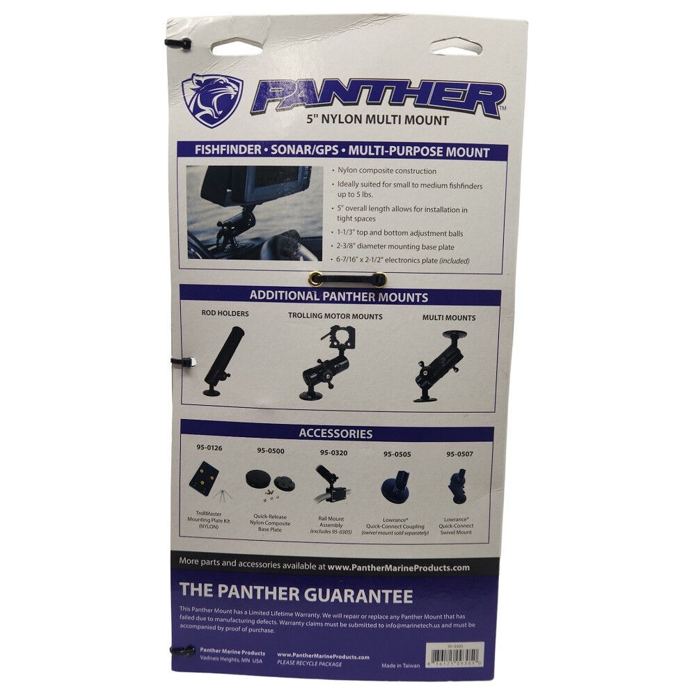Panther 5" Nylon Multi Mount - Black