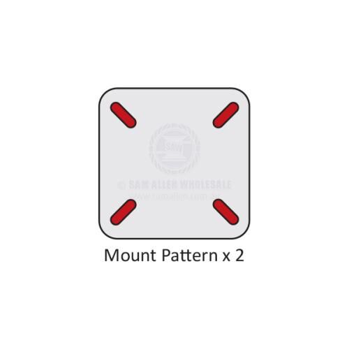 RELAXN Console Series Double Flip Back Bench Boat Seat - Dark Grey/Black Carbon