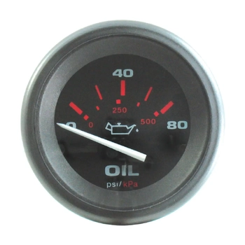 VeeThree Instruments Oil Pressure Gauge VeeThree Instrumentsck Amega 0-80 PSI
