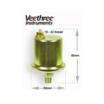 VeeThree Instruments Sender Oil Press Sgl 100Psi 1/8 Npt