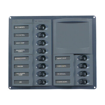 BEP Switch Panel 12Cb 12-24V No Meter