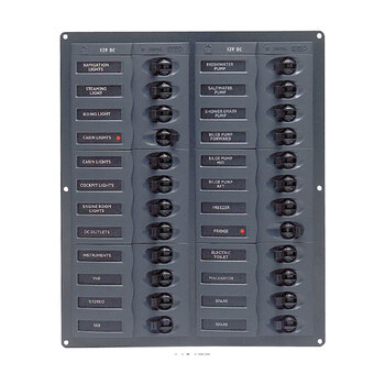 BEP Switch Panel 24Cb Vert 12-24V No Meter