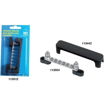 Bus Bar 6 Way Sing-2 Post Inc Cvr-Bep