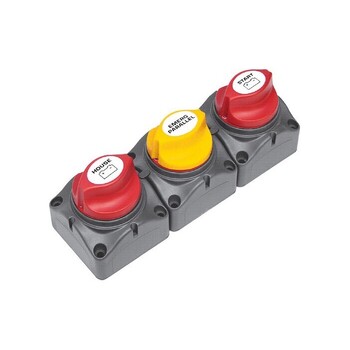 BEP 3-Way Battery Distribution Cluster Horizontal Boat Marine Electrical