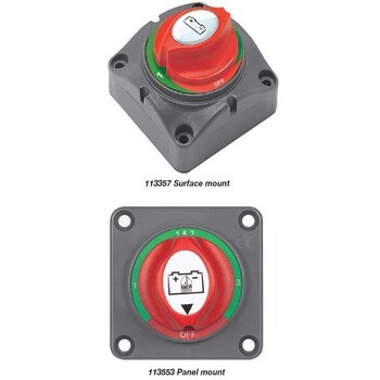 BEP Switch Battery Selector 200A Panel Mount
