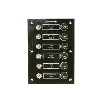 Switch Pan 3Gang Blk Bakelite