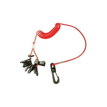 Attwood Lanyard Coiled Incl 7 Kill Switch Keys