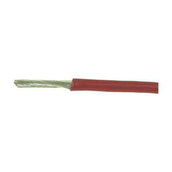 Wire Elec Tinned Sgl Core 4Mmx100M Red