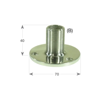 Mount Aerial Fixed Post S/S 40Mm