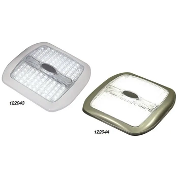 Light Cabin Wht 96 + 6 Red Led 177Mm Sq