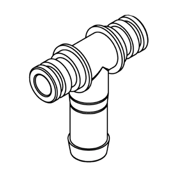 SPX Johnson Pump FITTING TEE JOHNSON 1 X 3/4 BARB