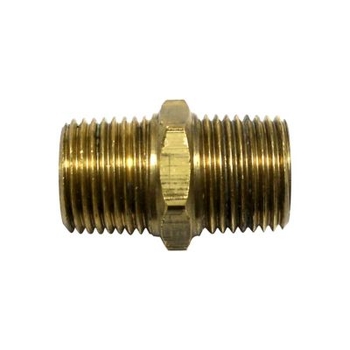 Brass Hex Nipple 1/2 Bpsm W/Nut&Olive