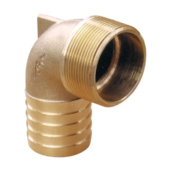 Hose Tail Elbow Bronze 50mm x 2 Bsp