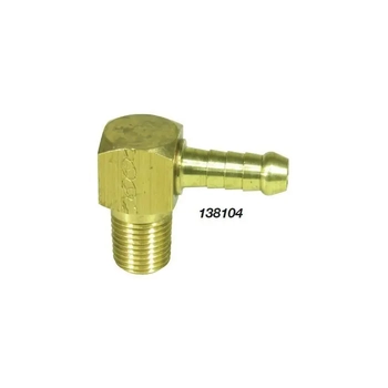 Hose Tail Elbow Brass 6Mm X 1/4 Bsp 
