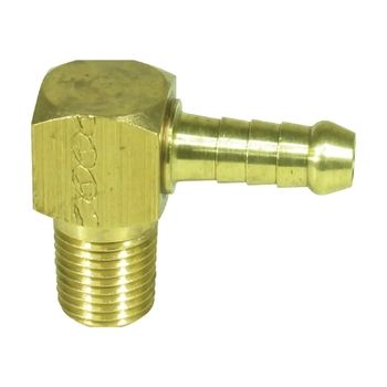 Hose Tail Elbow Brass 10mm x 3/8 Bsp