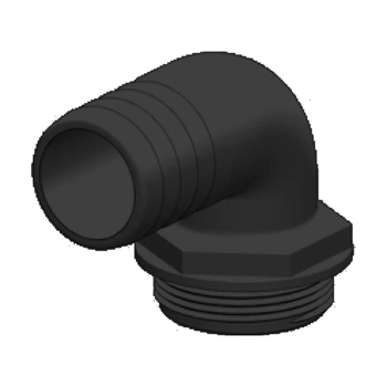 TruDesign Aquavalve Hose Tail 38mm Black