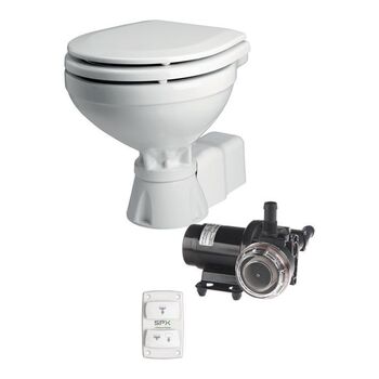 SPX AquaT Silent Electric Compact Toilet Kit Pump Control Panel Boat Marine 12V
