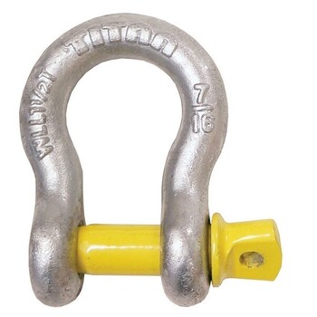 Titan Shackle Bow Galv Rated 6Mm