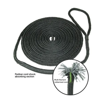 12mm 5m Shock Absorbing Flex Mooring Braid Line Boat Marine 2350kg Break Load