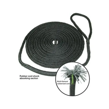 12mm 8m Shock Absorbing Flex Mooring Braid Line Boat Marine 2350kg Break Load