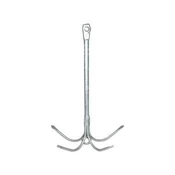 5kg Grapnel Anchor Galvanised Boat Fishing Mooring Marine with Trip Ring