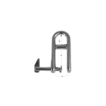 Shackle Halyard Captv Pin Qr 316 S/S 6Mm