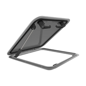 Lewmar 327x457mm Low Profile Hatch with Stay - Silver