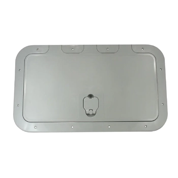 Marine Access Hatch 280mm x 380mm Grey Luran Plastic Recessed UV Resistant Boat
