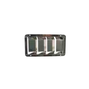 210 x 112mm Louvre Vent Stainless Steel Flat Top Boat Marine Caravan
