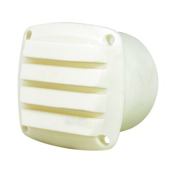Easterner Vent Louvre Plastic White C/W 75mm Tailed