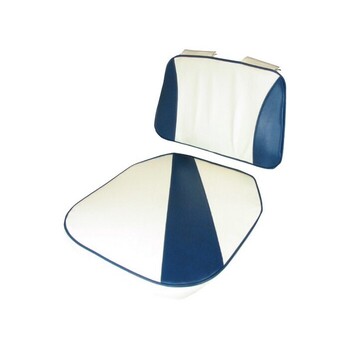 Upholstery Set For Bay Seat Blue White