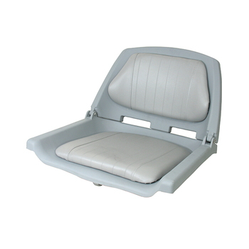 Moulded Boat Crew Seat with Grey Pads Folding Marine Fishing Seating