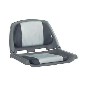 Folding Padded Crew Boat Seat Grey Marine Fishing