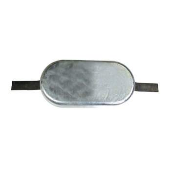 Titan Oval Aluminium Anode with Strap 305 x 150 x 45mm