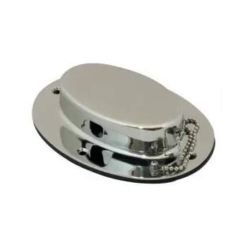 Marine Town Hawse Hole Oval With Lid S/S 160X115Mm