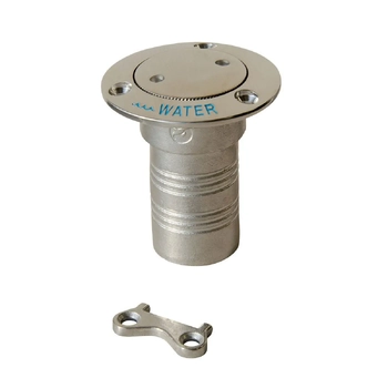 Marine Town Water Deck Filler Pop Up Stainless Steel 38mm Hose
