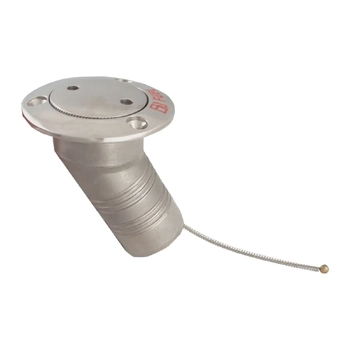 Marine Town 50mm Fuel Pop Up Deck Filler Angled Stainless Steel