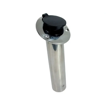 Marine Town Rod Holder Flush C/W Cap Angled Cast S/S