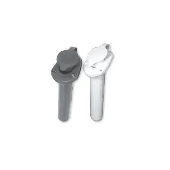 Easterner Rod Holder Flush Oval Angled Wht C/W Cap