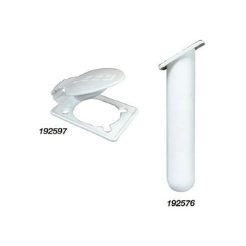 Rod Holder Flush Slimline Angled White 192576
