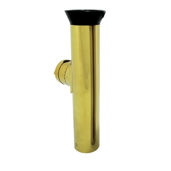 Rod Holder Rail Mount Gold Finish S/S