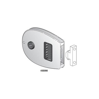 Southco Lock Door Flush Sliding C/W Key Oval S/S