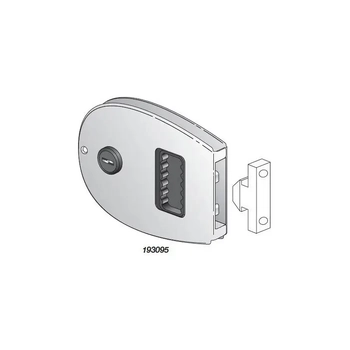 Southco Lock Door Flush Sliding C/W Key Oval S/S