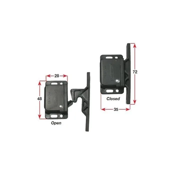 Southco Catch Door Push Close Side Mount