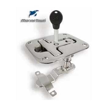 Marine Town Catch Flush Twist C/W Lock S/S 97X75Mm