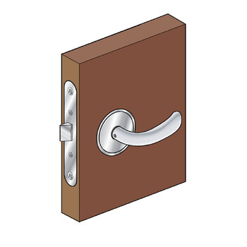Southco Lock Door Mccoy C/W Priv Lock Chrome L/O