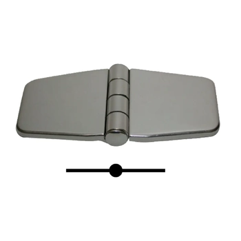 Marine Town Hinge Covered G316 S/S 80X40Mm Pr
