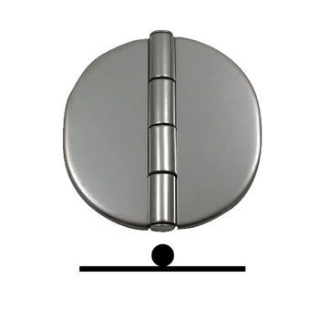Marine Town Hinge Round Covered G316 S/S 66X66Mm Pr